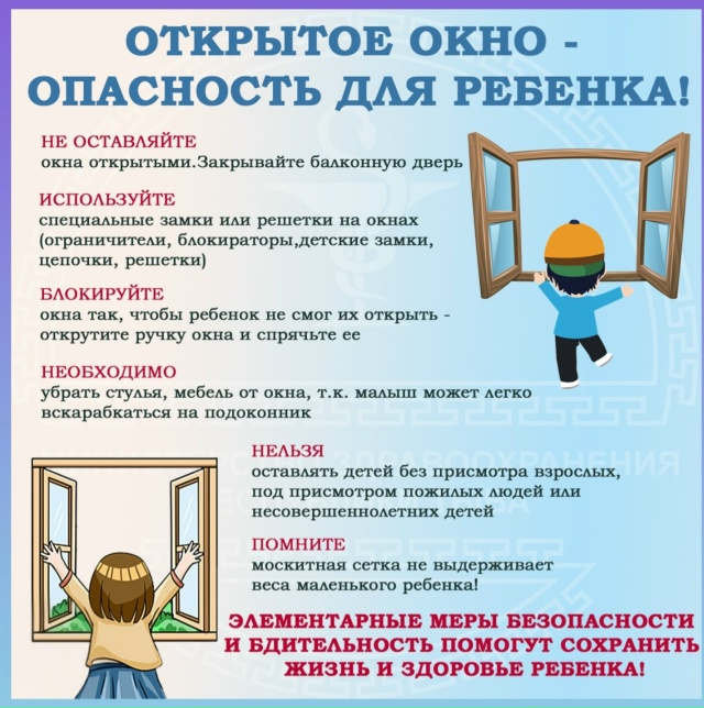 Осторожно: опасность форточек для детей!