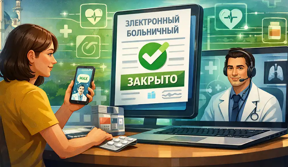 Закрыть больничный лист теперь можно не выходя из дома и без посещения врача. Просто установите приложение MAX.